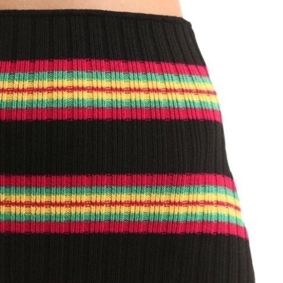 MARCO DE VINCENZO Knit Ribbed Stripe Skirt - Picture 4 of 13